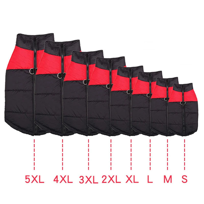 Warm Jacket For Small, Medium and Large Dogs Like Pug - Chihuahua - French Bulldog